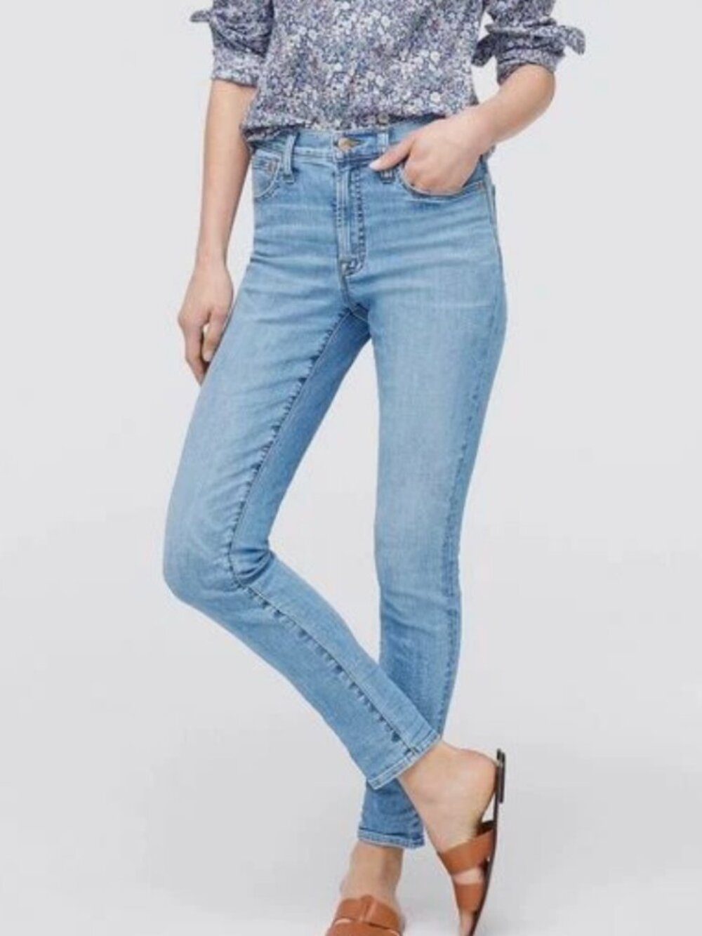 J Crew 9” High-Rise Skinny Signature Stretch Jeans